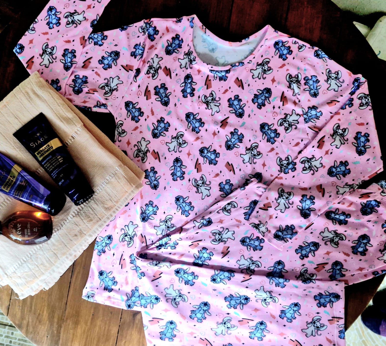 PIJAMA ADULTO SUED STITCH